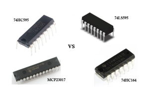 Memahami perbezaan antara 74HC595, 74LS595, 74HC164, dan MCP23017