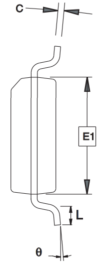 ATtiny13 Package End View