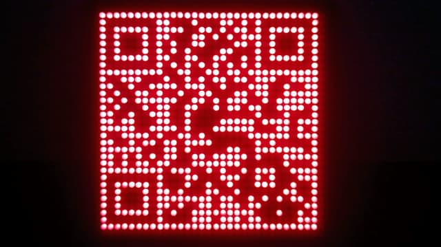 Finished LED QR Code Project